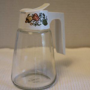 vintage spice of life pancake syrup holder  Pyrex brand